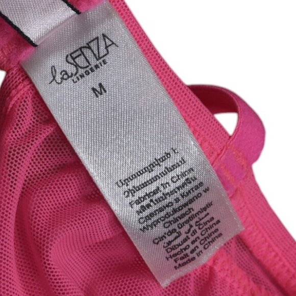 La Senza Hot Pink Babydoll Lingerie Sheer Size Medium - Picture 7 of 7
